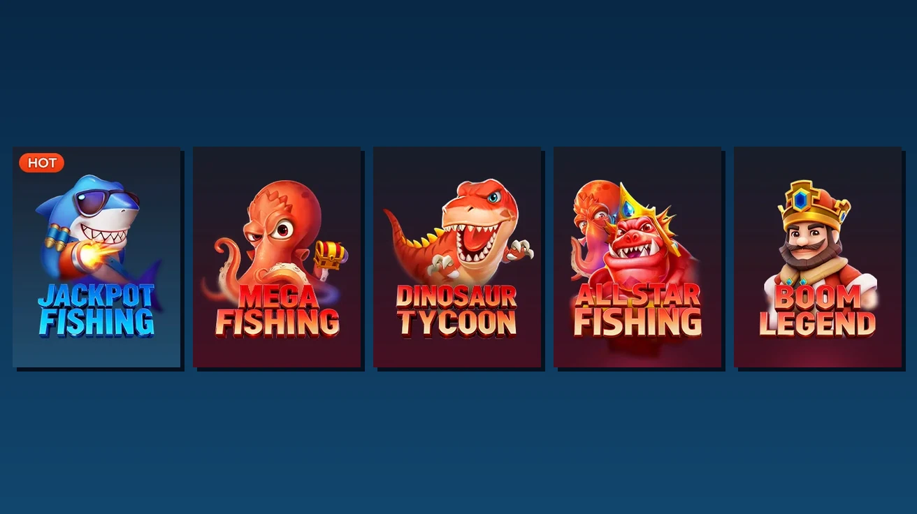 BK959 ငါးပစ်ဂိမ်း | JILI Jackpot Fishing မှ Boom Legend အထိ ငါးပစ်ဂိမ်း ၅ မျိုး နှိုင်းယှဉ်ချက်